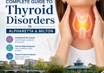 Illustration of Complete Guide to Thyroid Disorders in Alpharetta and Milton