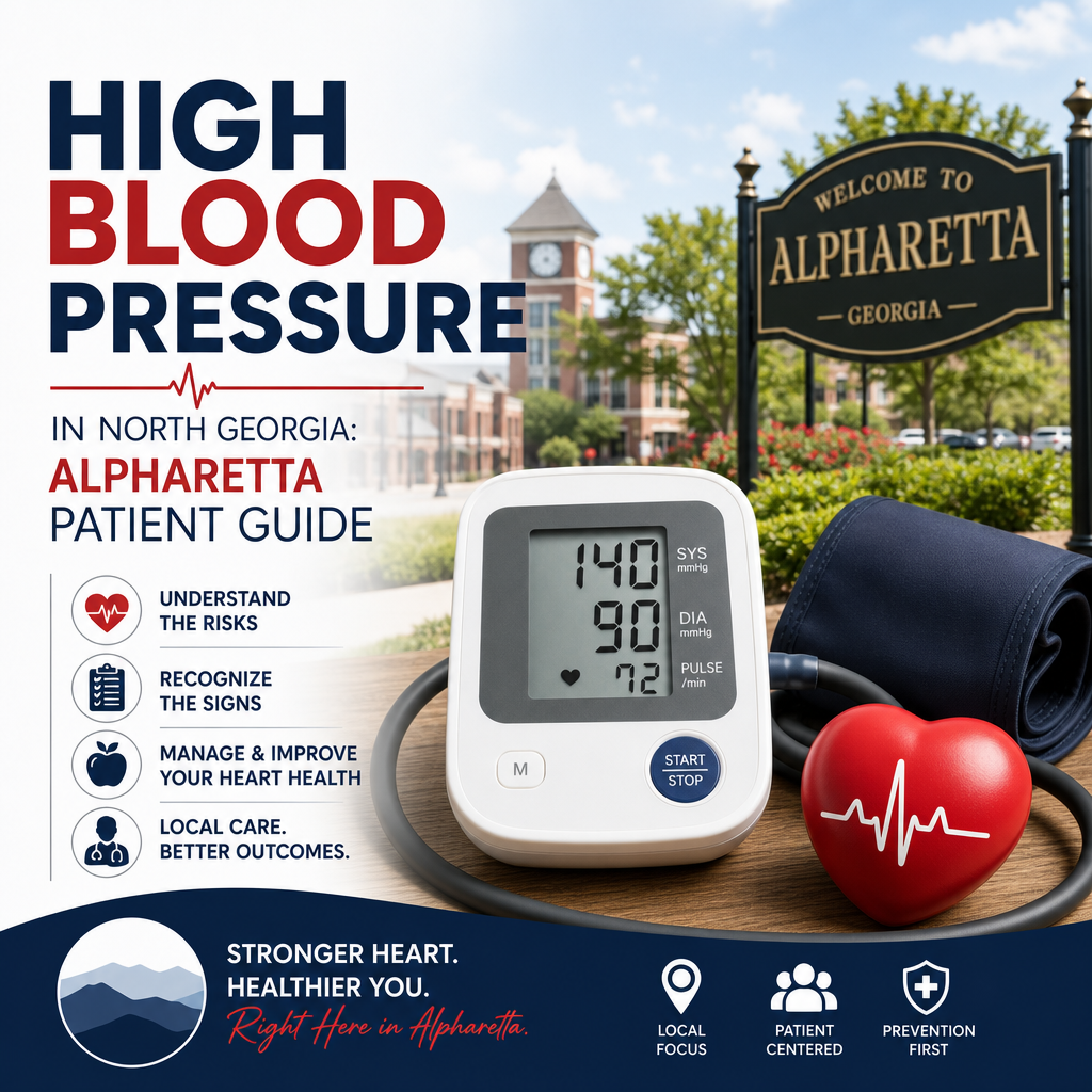 Illustration of High Blood Pressure in North Georgia: Alpharetta Patient Guide
