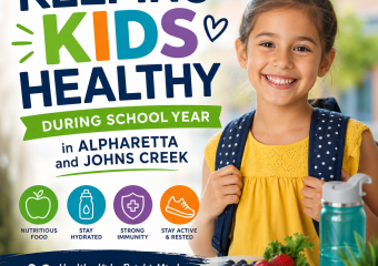 Illustration of Keeping Kids Healthy During School Year in Alpharetta and Johns Creek