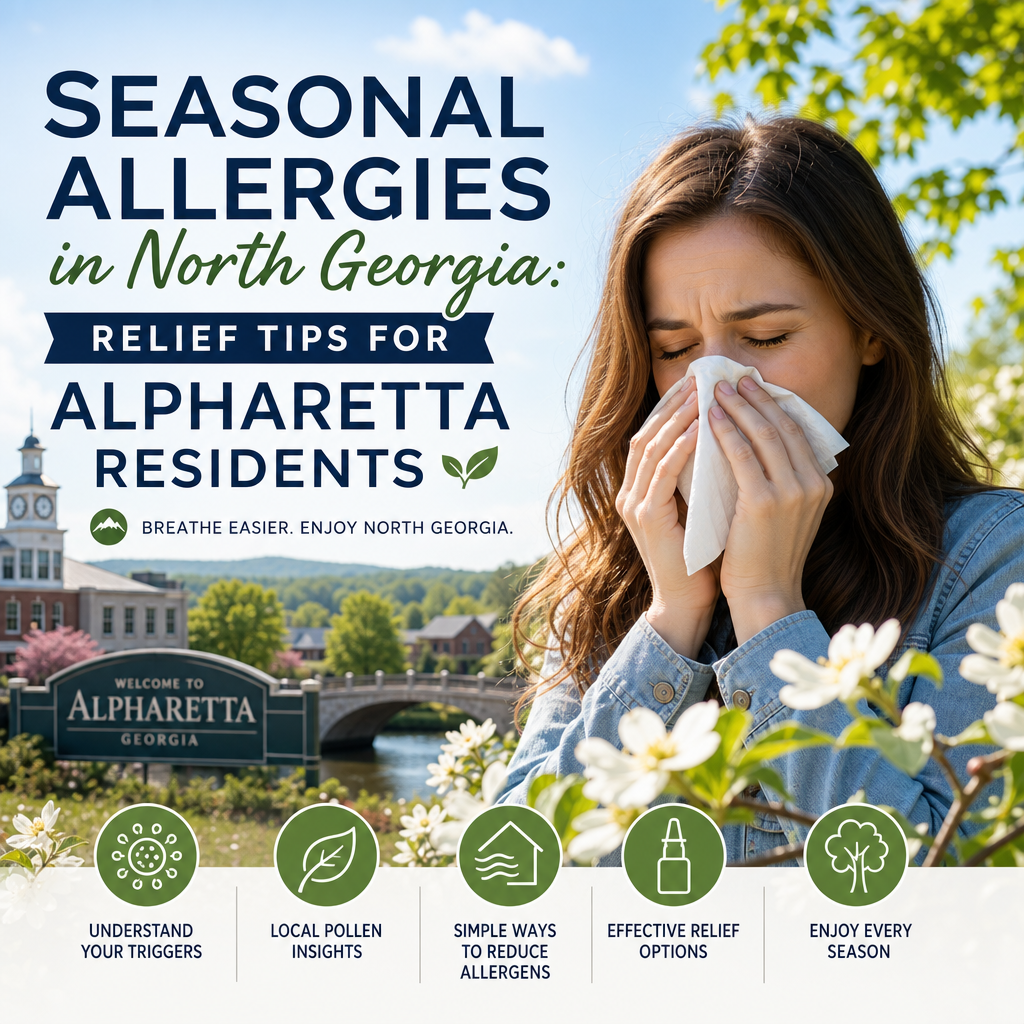 seasonal allergies North Georgia illustration for Seasonal Allergies in North Georgia: Relief Tips for Alpharetta Residents