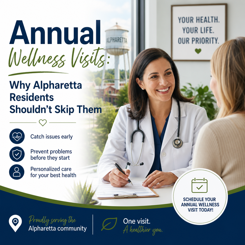 Illustration of Annual Wellness Visits: Why Alpharetta Residents Shouldn’t Skip Them