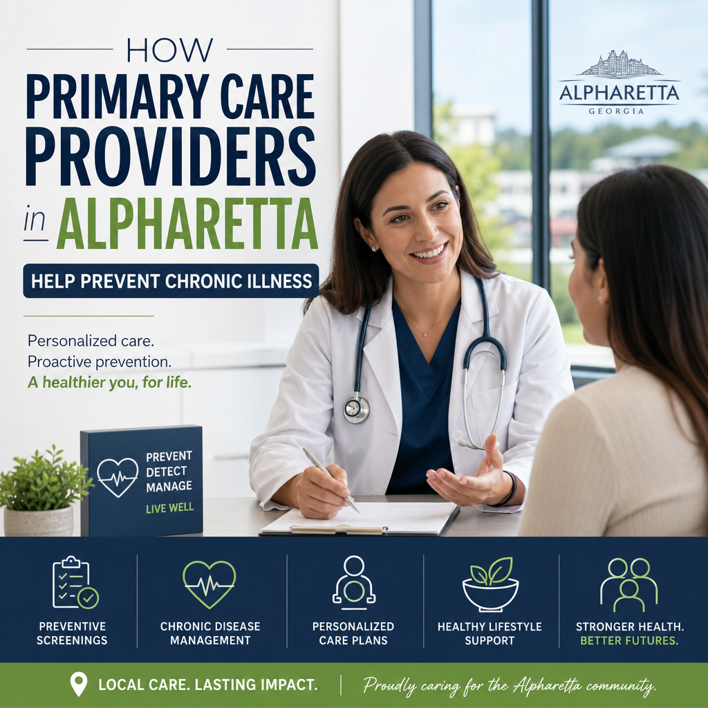 Illustration of How Primary Care Providers in Alpharetta Help Prevent Chronic Illness