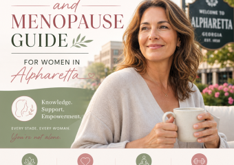 Illustration of Perimenopause and Menopause Guide for Women in Alpharetta