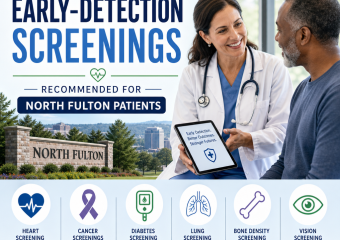 Illustration of Top Early-Detection Screenings Recommended for North Fulton Patients